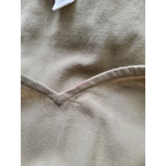 Treasure & Bond V-Neck Long Sleeve Smocked Midi Dress Olive Green Size X-Small - Picture 9 of 11